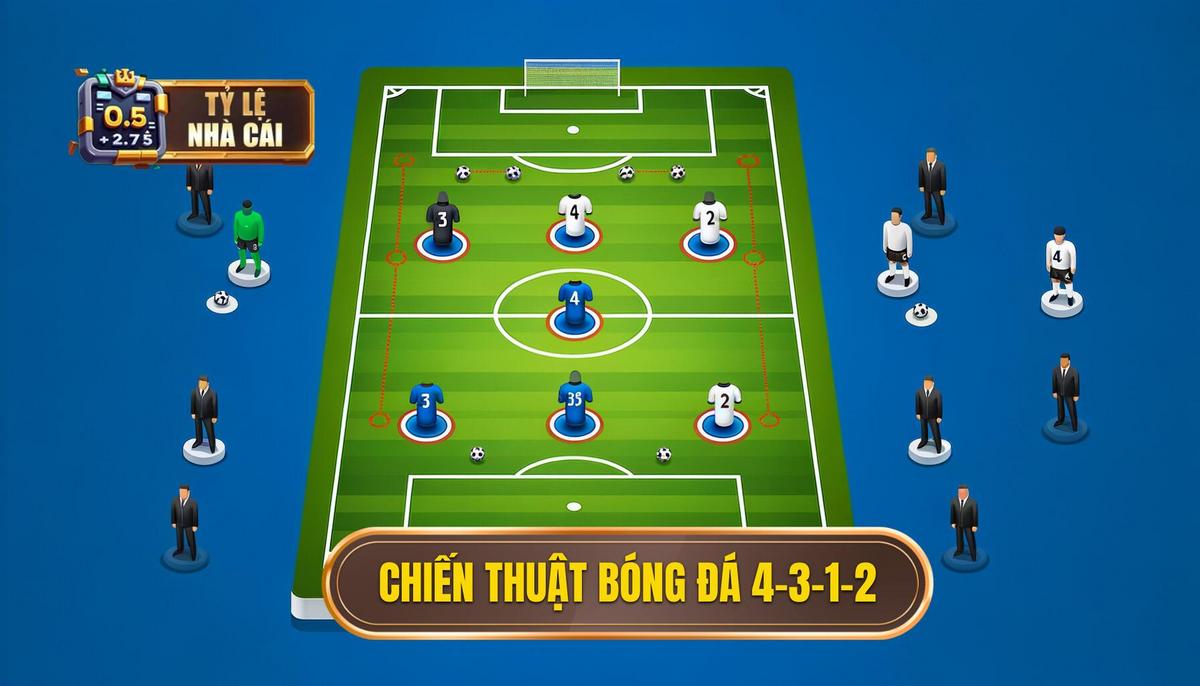 Tổng quan về Chiến thuật bóng đá 4-3-1-2