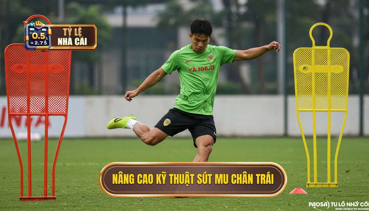 Luyện tập và Nâng cao Kỹ năng Kỹ thuật sút bóng bằng mu bàn chân trái