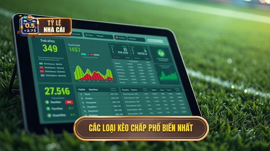 3. Các loại kèo chấp phổ biến nhất Các loại kèo chấp phổ biến nhất