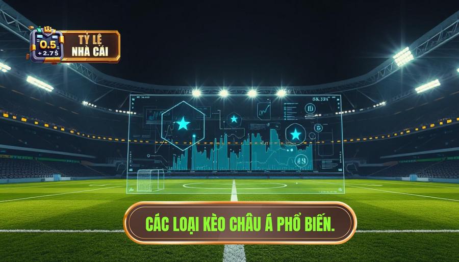 2. Các loại kèo châu Á phổ biến. Các loại kèo châu Á phổ biến