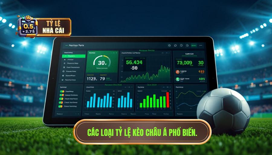 2. Các loại tỷ lệ kèo châu Á phổ biến. Các loại tỷ lệ kèo châu Á phổ biến